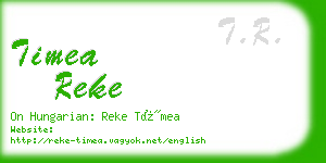 timea reke business card